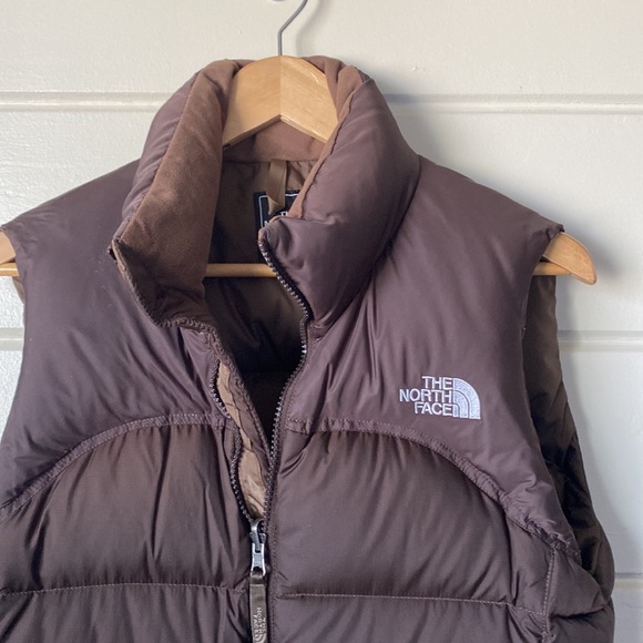 Rare 1996 North Face Nuptse Vest SP Brown 700 Goose Down Puffer Jacket Retro Y2K - Picture 5 of 12